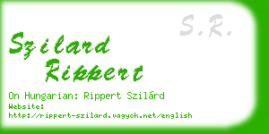 szilard rippert business card
